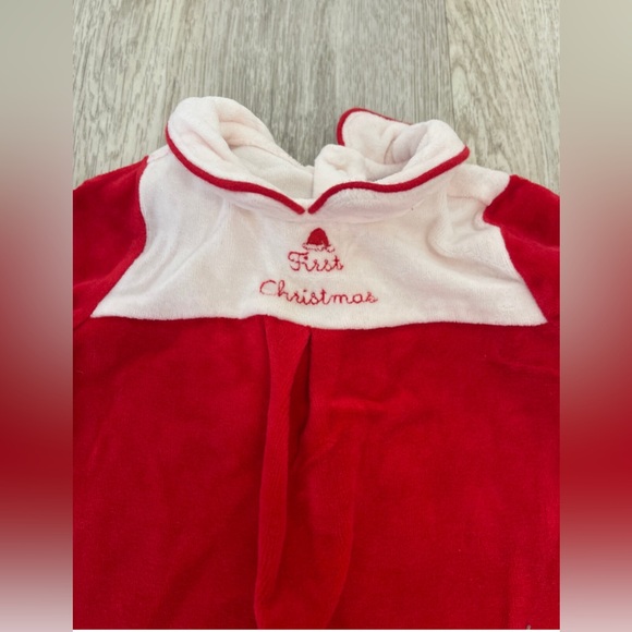 Janie And Jack 3-6 Month First Christmas Sleeper - Picture 2 of 5